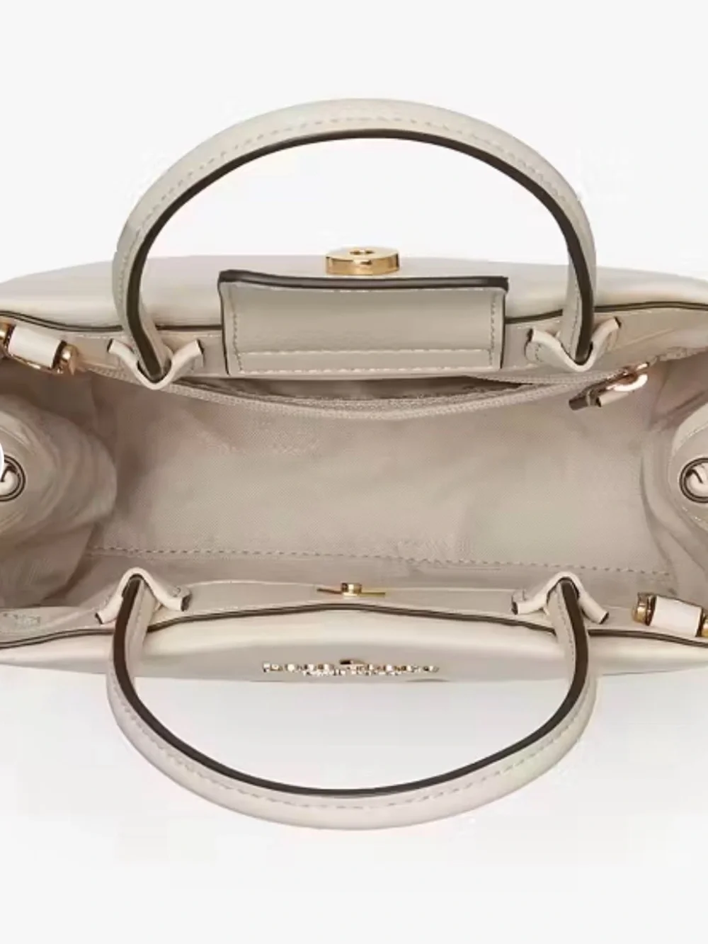 kate spade White Leather Minnie & Mickey Kiss Tote